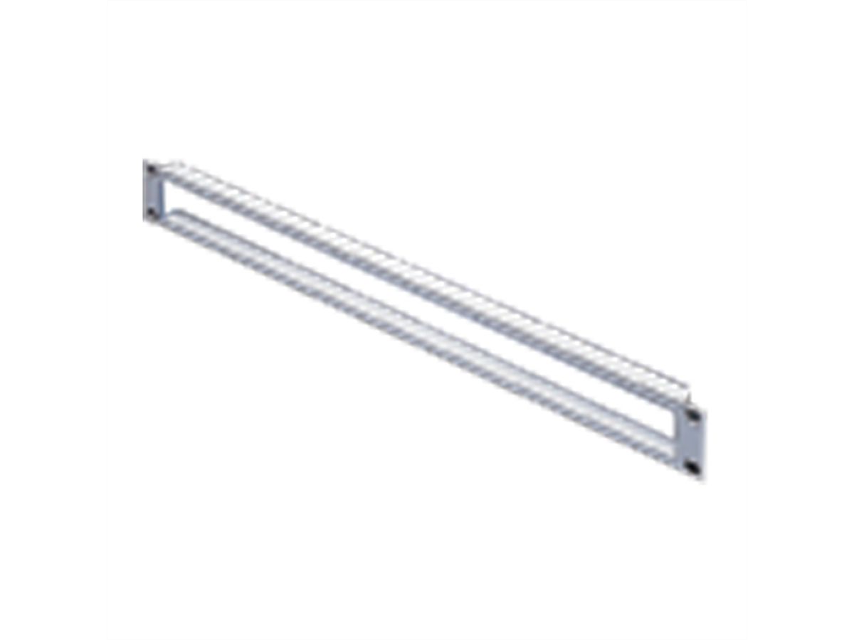 SCHROFF 19" Cable Ducting, 2 U, 1.5 mm, St, RAL 7021