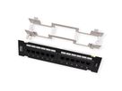 TRENDnet TC-P12C6V Patchpaneel, 12-poorts wandmontage Cat.6 niet afgeschermd