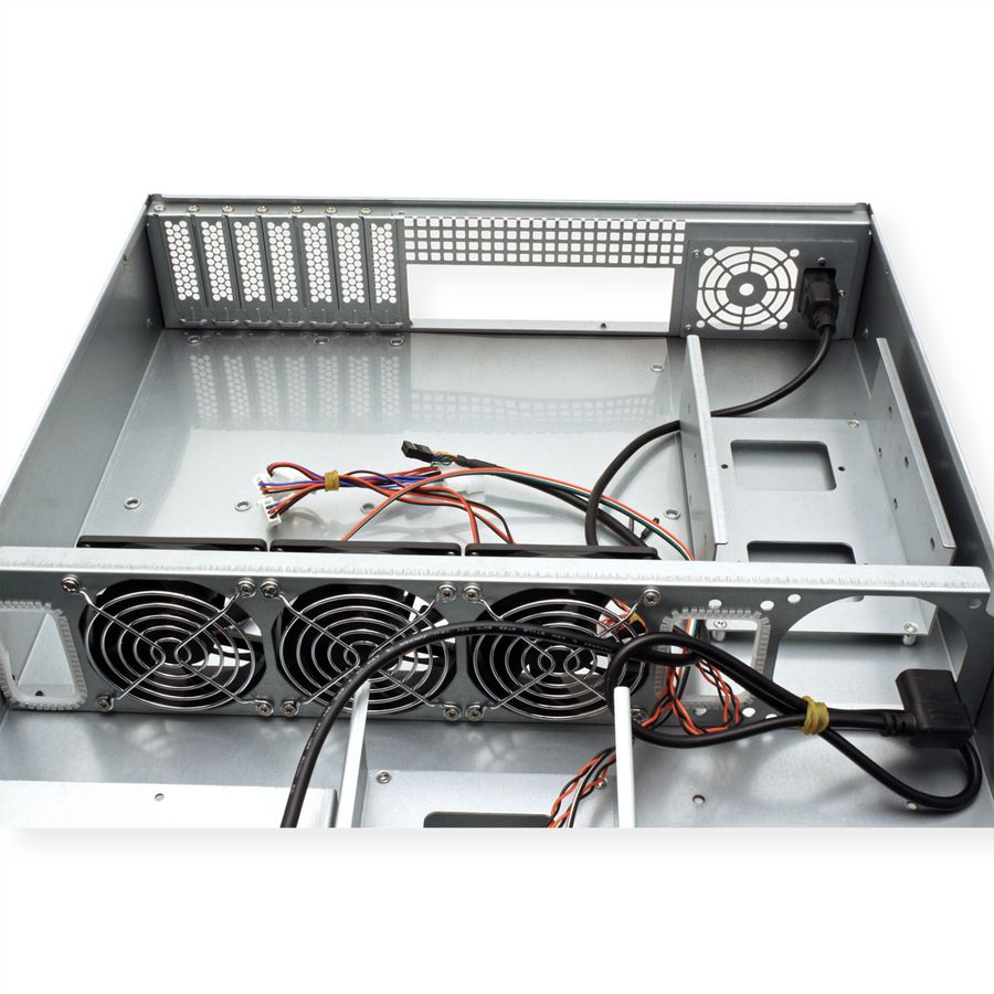 19" serverbehuizing, 2HE, lang, IPC 2U 2098-SL, zwart