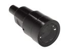 BACHMANN solid rubber coupling black, Bend protection mountable