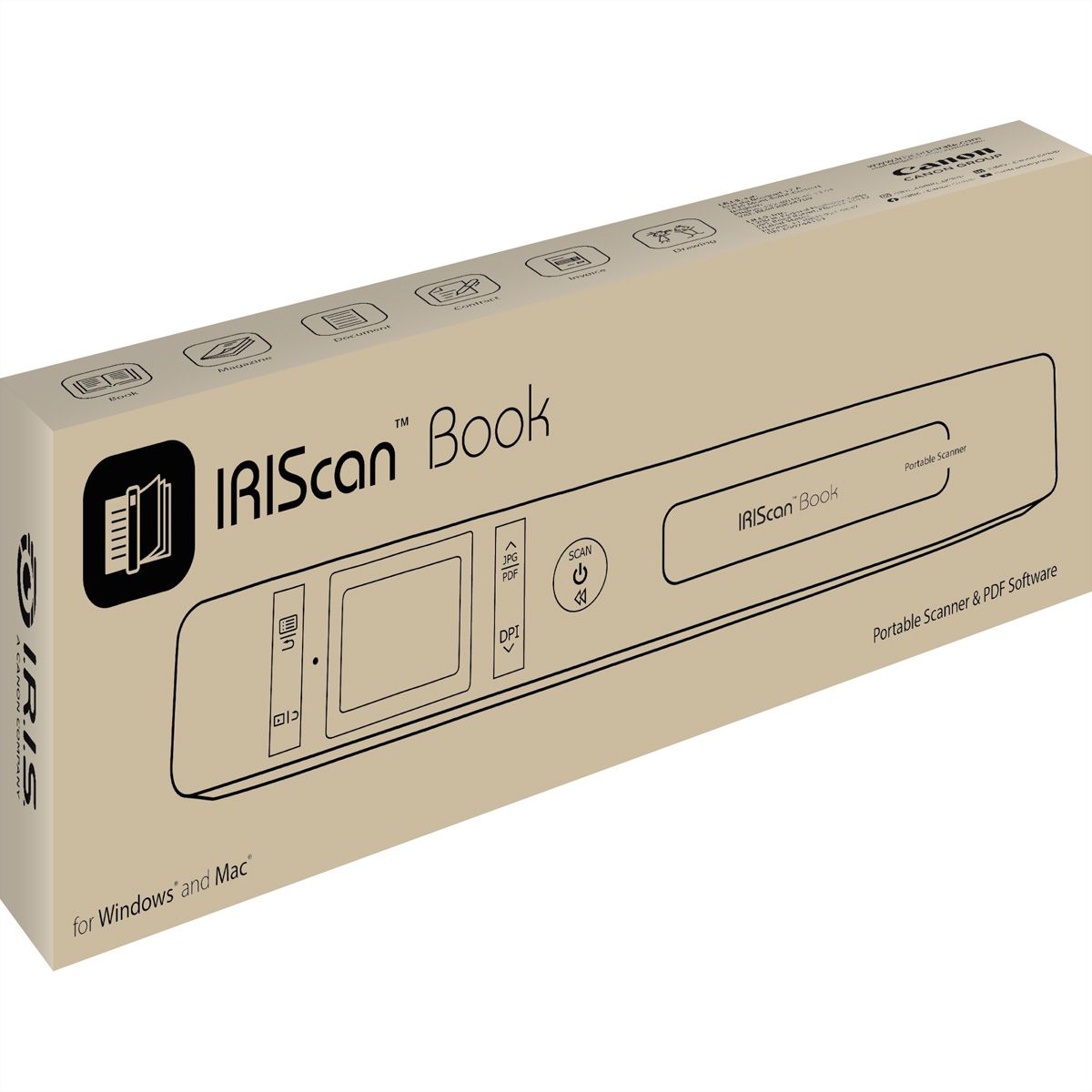 IRIScan Book 7 Handheld-Scanner, Dokumenten- und Buchscanner