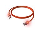 EasyLan S/FTP DualBoot® LED Kabel Cat.6A (Class EA), LSOH, rood, 3 m