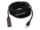 ROLINE USB 3.2 Gen 1 Actieve Repeater kabel, zwart, 10 m