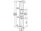 SCHROFF U-profile Front Panel, Shieldable, D-Sub Cutout, 3 U, 4 HP, 1 x 25 Pin, 2.5 mm, Al, Front Anodized, Rear Conductive