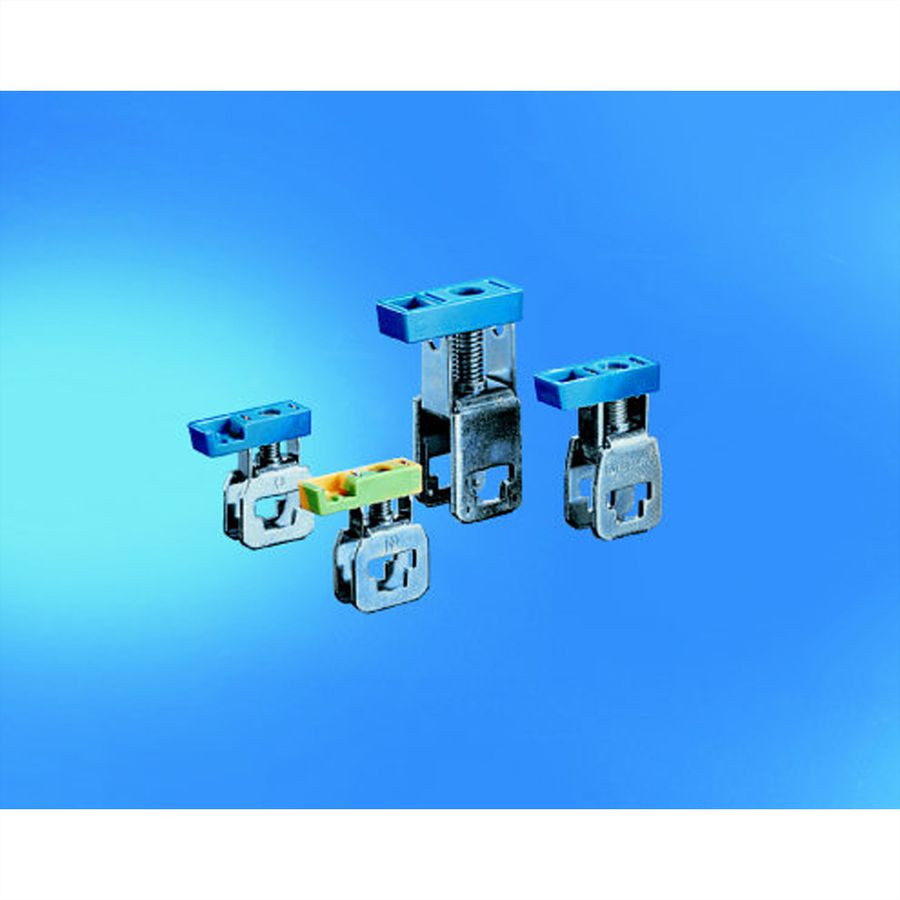 SCHROFF Terminal Clamps for Distribution Box, 35 mm², Yellow/Green (PE)