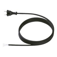 BACHMANN contour power supply cable 2x1.0 3m, H05VV-F black cont. pc./AEH