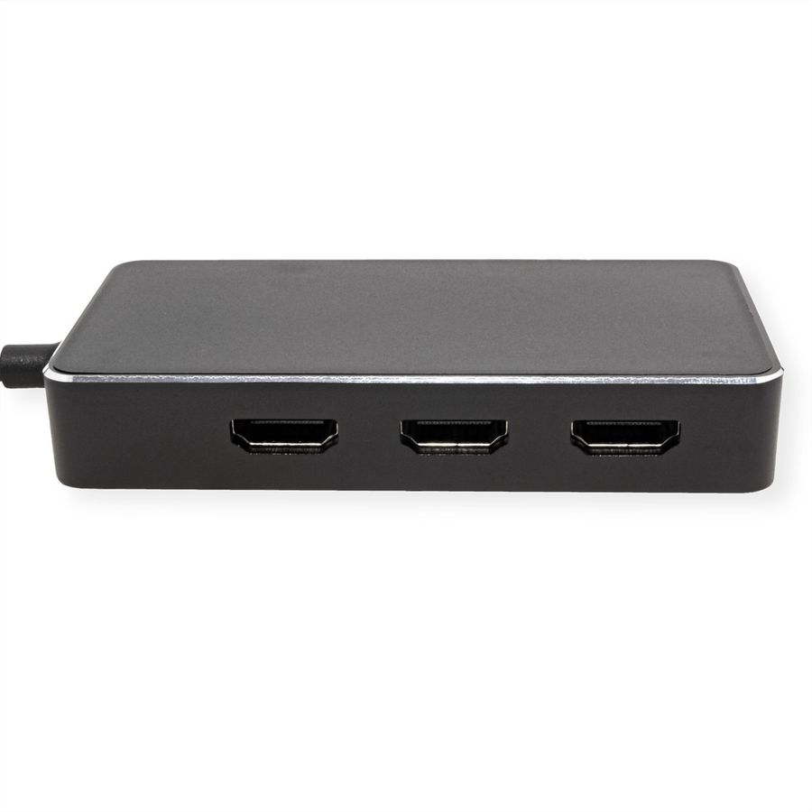 VALUE USB Type C - HDMI Multistream Adapter, 3x HDMI, 4K, M/F