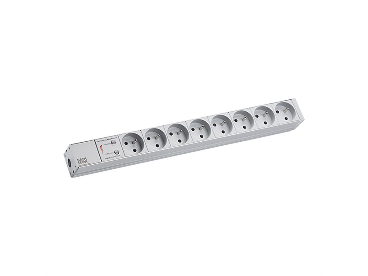 BACHMANN 19"-Steckdosenleiste 1HE 8xUTE 1xSPD