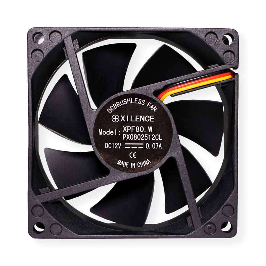 Xilence XPF80.W 80mm Ventilator voor pc-behuizing, 3PIN, White Box