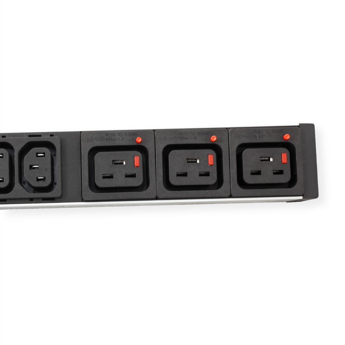 BACHMANN IT PDU ALU 1U 24x C13 3x C19 plug CEE L+N+PE 16A blue