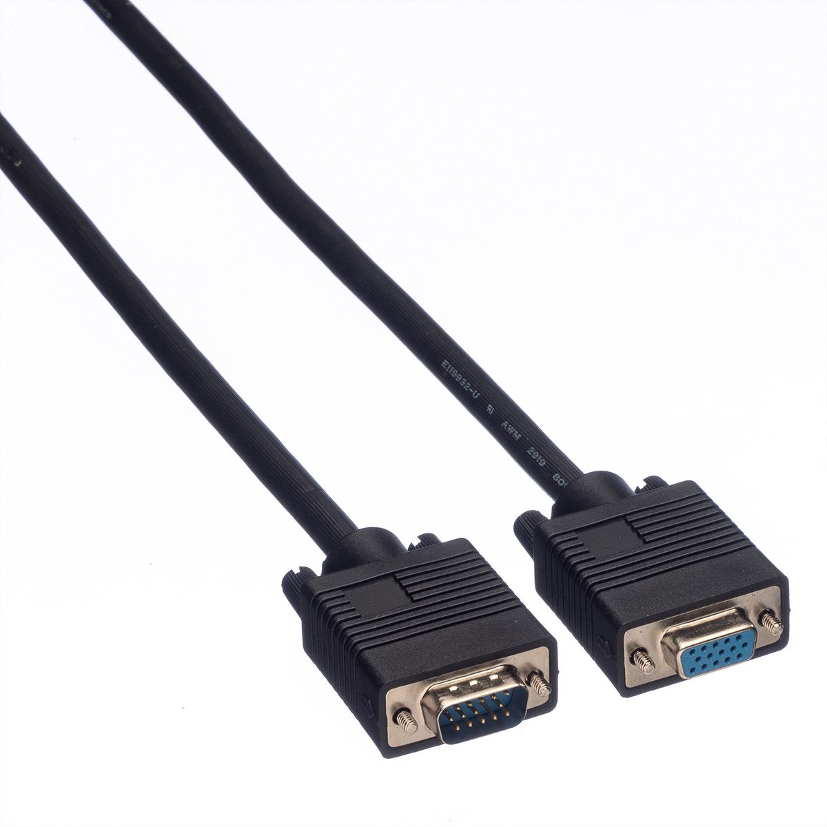 ROLINE SVGA kabel HD15 M/F, 10 m