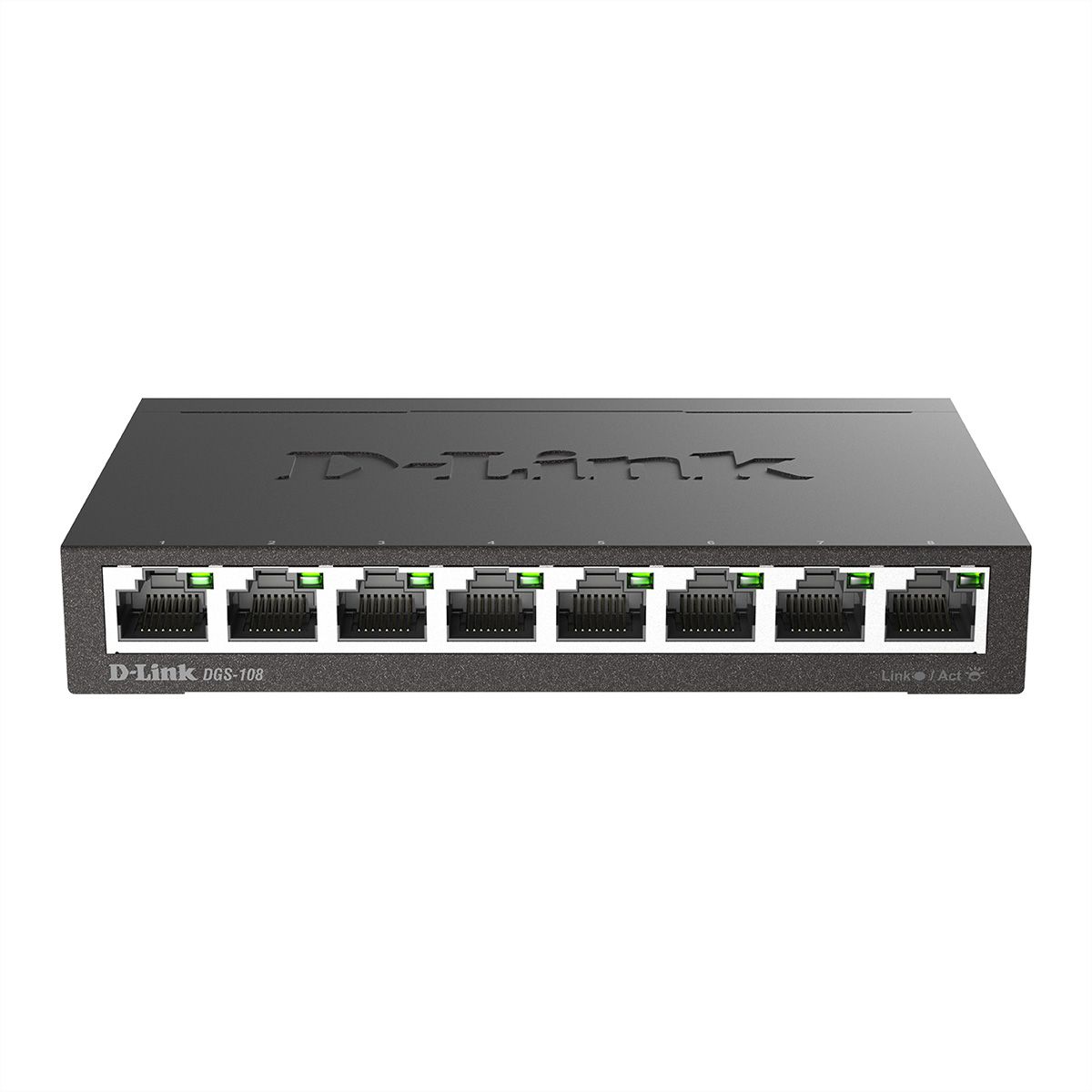 D-Link DGS-108 8-poorts Layer2 Gigabit Switch