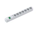 BACHMANN 19"-Steckdosenleiste 1HE 7xUTE 1xSchalter 1xSPD, 2 m