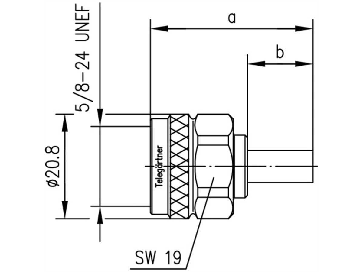 TELEGÄRTNER N-Crimpstecker, für RG-58C/U