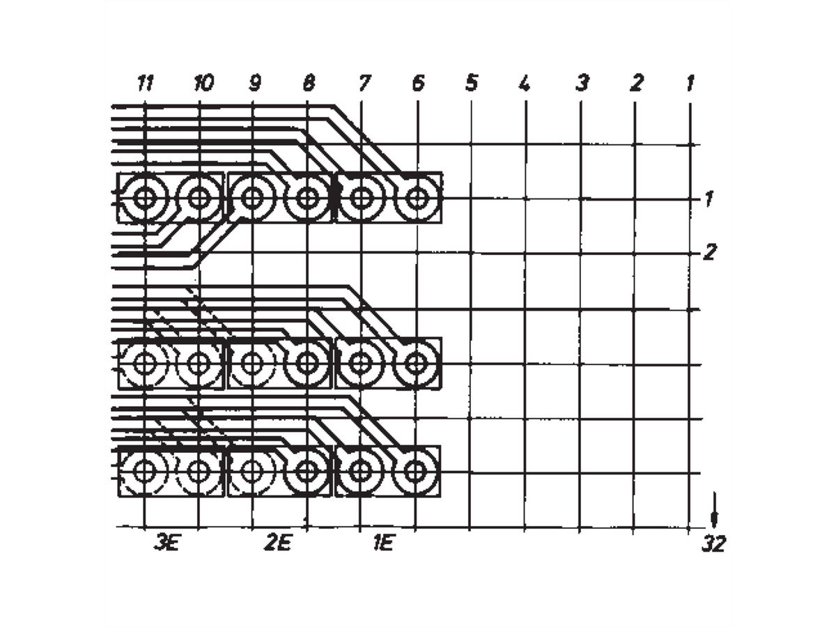 SCHROFF Double Test Socket, Ø 2 mm, Long Type for Mounting Plane 1