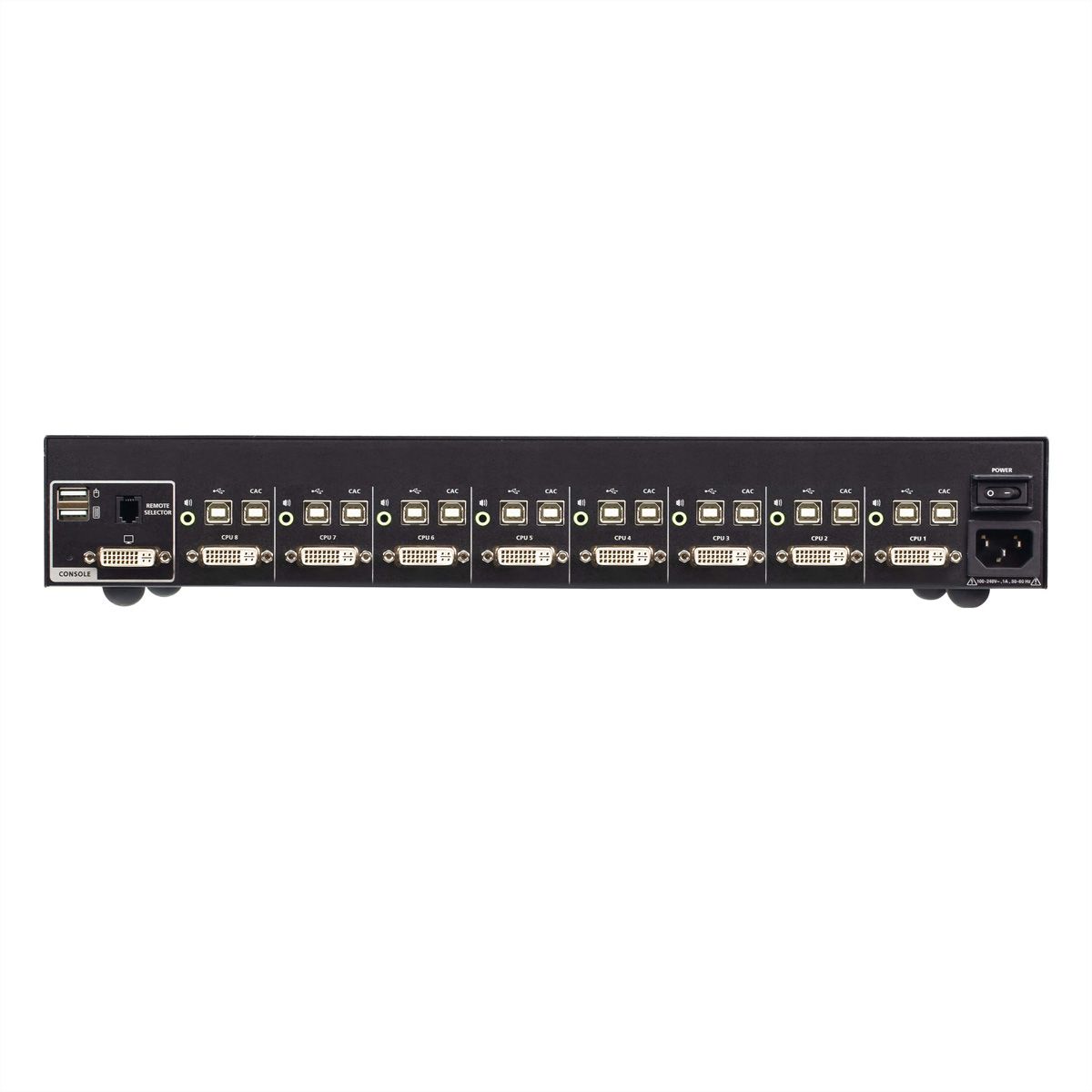 ATEN CS1188D4C 8-Poorts USB 4K DVI Secure KVM met Card Reader