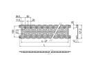SCHROFF Varistar Dieptemaat, 3 rijen, 800D, Aluzinc