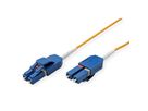 ROLINE Fibre Optic Jumper Cable, Duplex, 9/125µm, OS2, LC/LC, UNIBOOT, yellow, 2 m