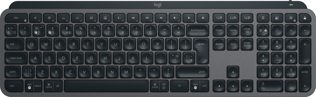 Logitech MX Keys S toetsenbord Universeel RF-draadloos + Bluetooth QWERTY Brits Engels Grafiet
