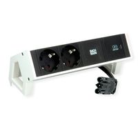 BACHMANN DESK2 2xprotective contact USB C, USB Charger 30W 0.2m GST18 white