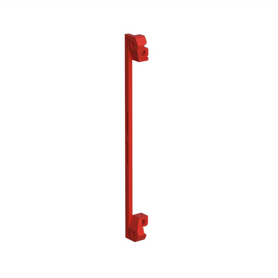 SCHROFF PCB Bracket for Fixing Front Panel/PCB, Plastic, Red