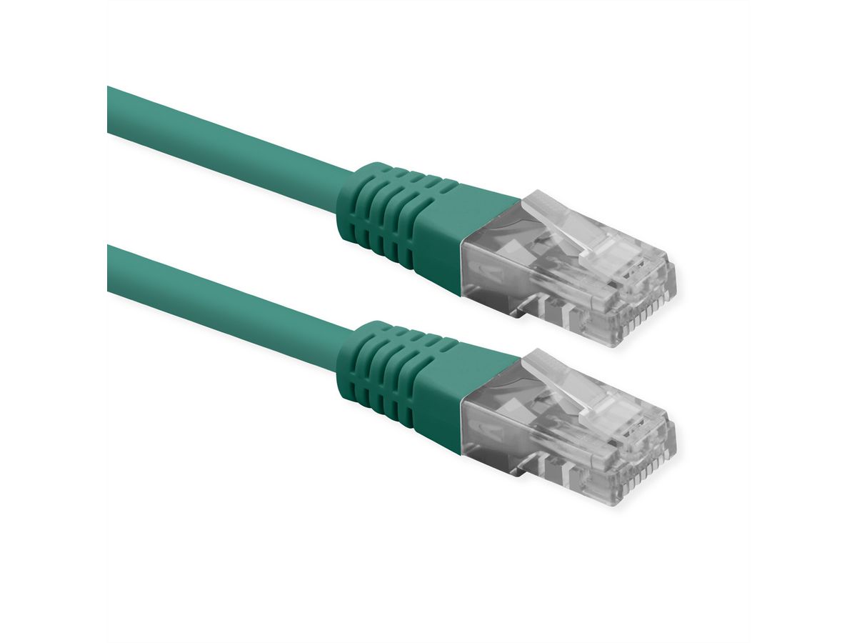 ROLINE Patchkabel Cat.6 (Class E), UTP, PoE, grün, 5 m