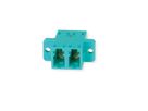 TELEGÄRTNER  LC/APC Duplex adaptor, multimode, cramic sleeve, plastic housing, turquoise, Z77