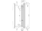 SCHROFF Insteekmodule U-profiel voor XL handgreep, Microschakelaar compatibel, 6 HE, 8 HE, 2,5 mm, Al, geanodiseerd vooraan, Geleidend achteraan