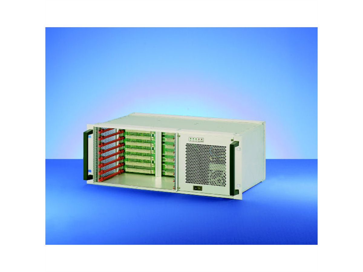 SCHROFF VMEbus-systeem, 4 HE, 8 sleuven, open frame voeding