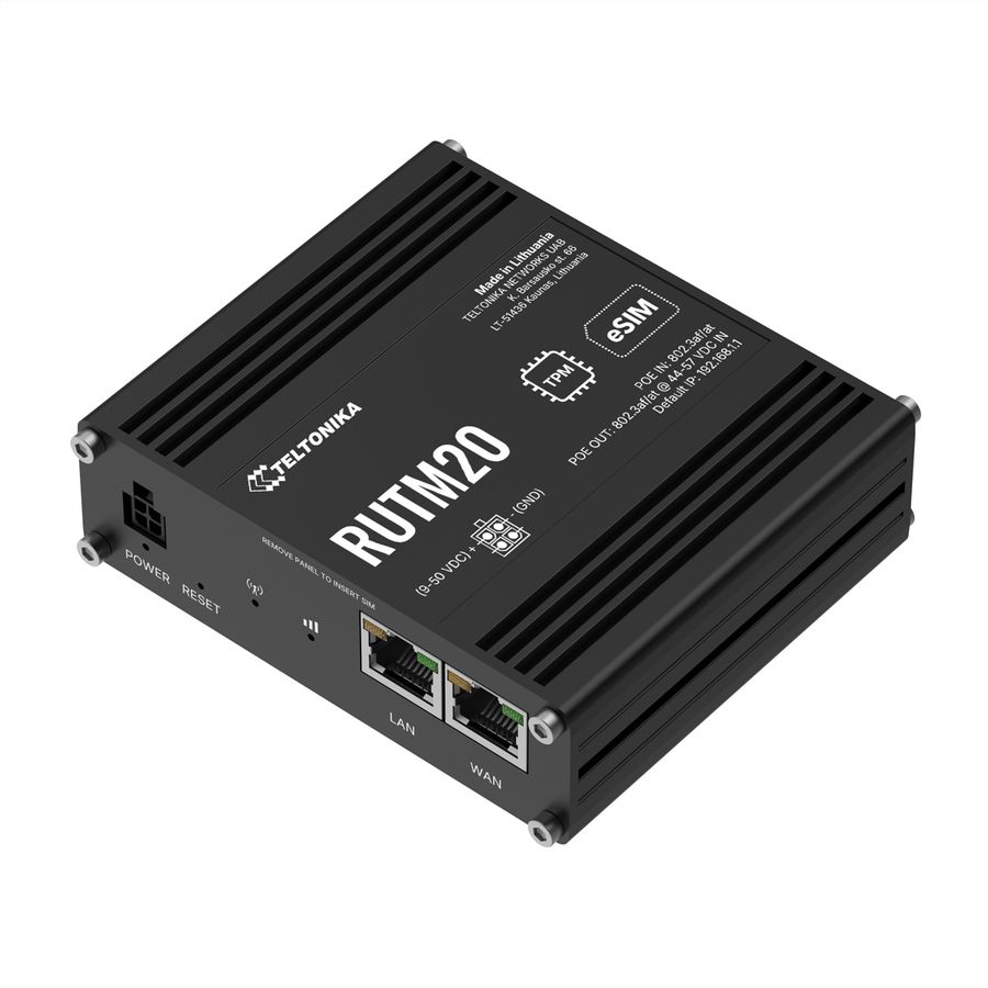 TELTONIKA RUTM20 5G Router PoE Dual SIM & eSIM