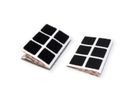 VELCRO® klittenband vierkanten zelfklevende klittenband 25 mm x 25 mm x 24 sets zwart