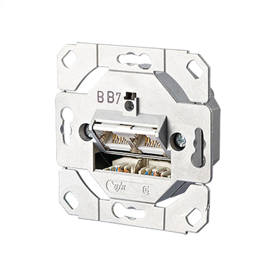 METZ CONNECT E-DAT C6 Anschlussdose UP0 zweifach