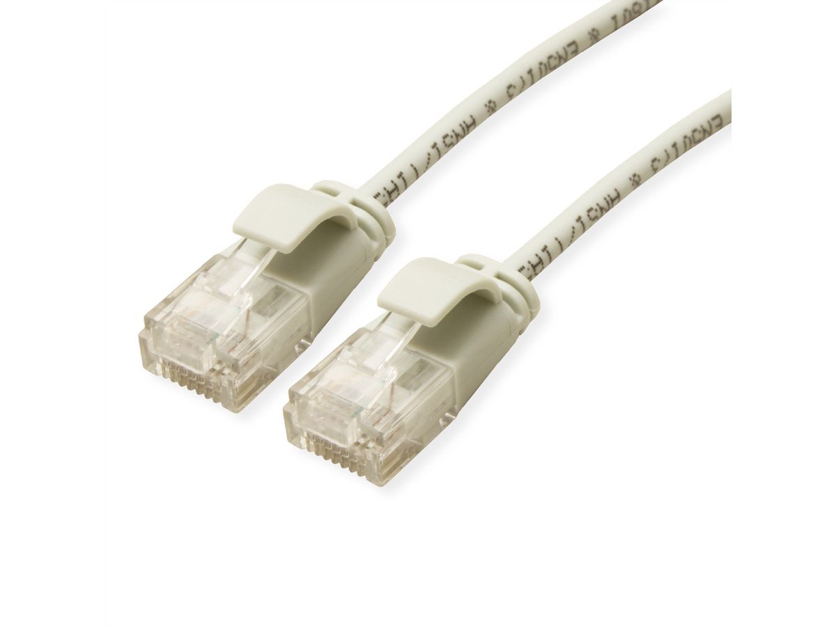 ROLINE GREEN UTP Data Center Patch Cord Cat.6A (Class EA), LSOH, Slim, grey, 2 m