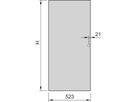 SCHROFF Eurorack Steel Door, 120° Opening Angle, RAL 7035, 29 U 600W