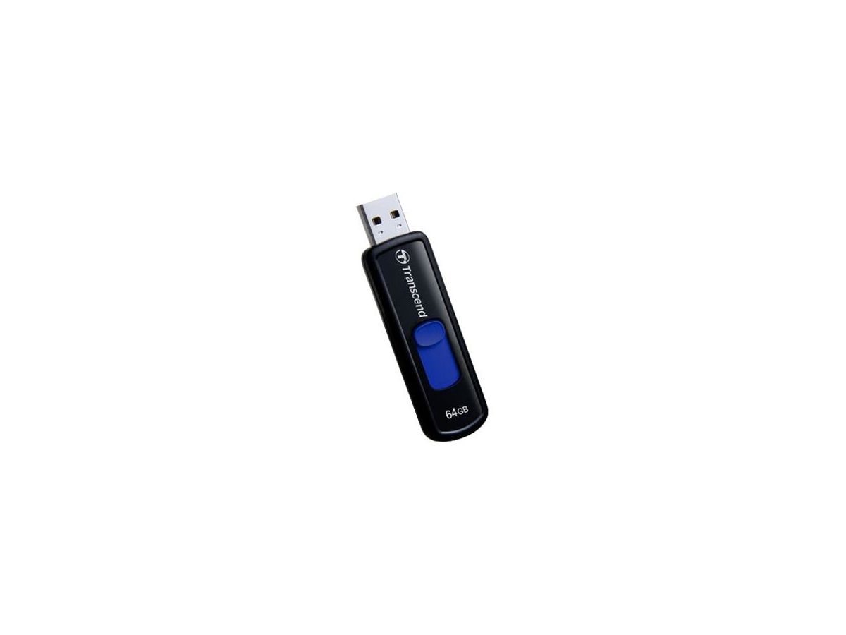 Transcend JetFlash elite JetFlash 760, 64GB USB flash drive USB Type-A 3.2 Gen 1 (3.1 Gen 1) Zwart, Blauw