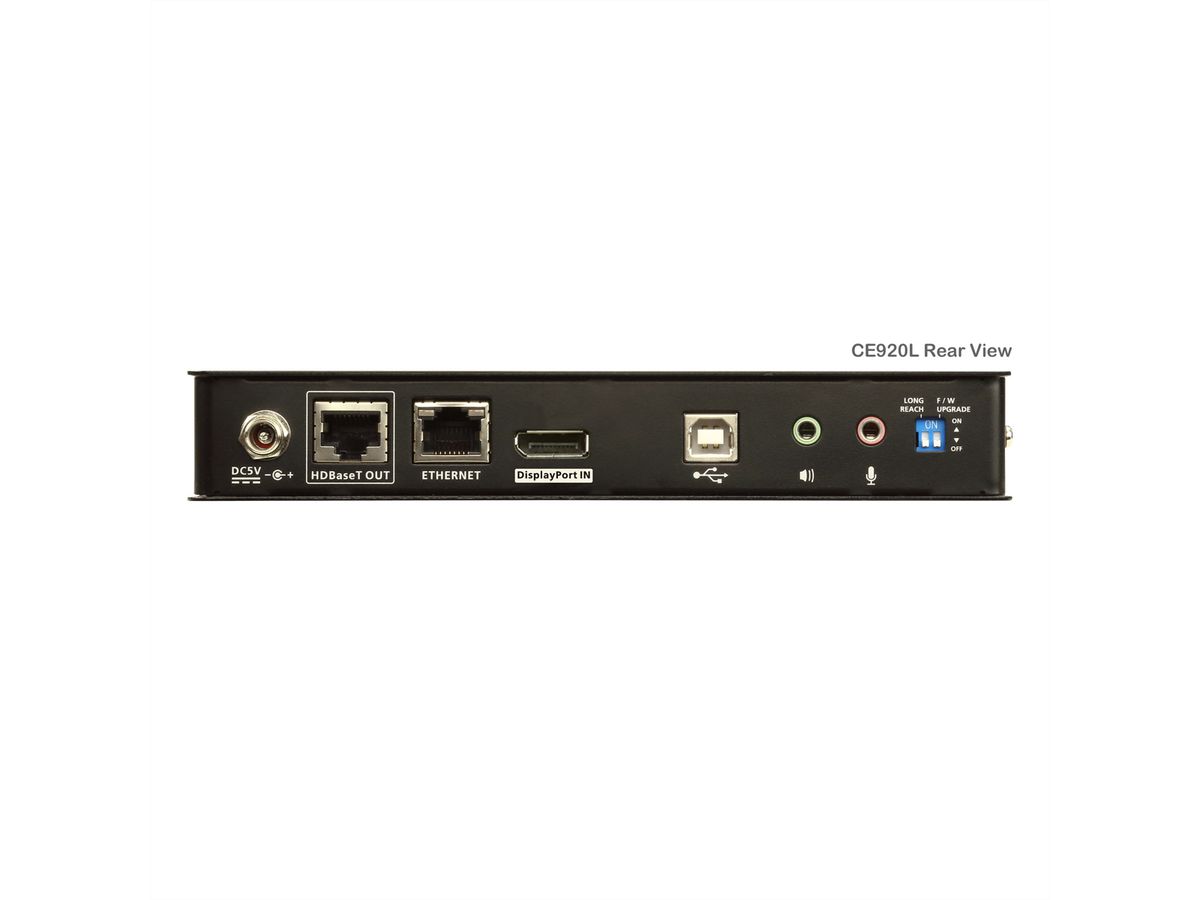 ATEN CE920L USB DP HDBaseT 2.0 KVM Extender zonder internetpoort Alleen lokaal