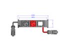 BACHMANN CONI 1xCEE7/3 1xCEE7/3 red, earthing contact 1x black + 1x red