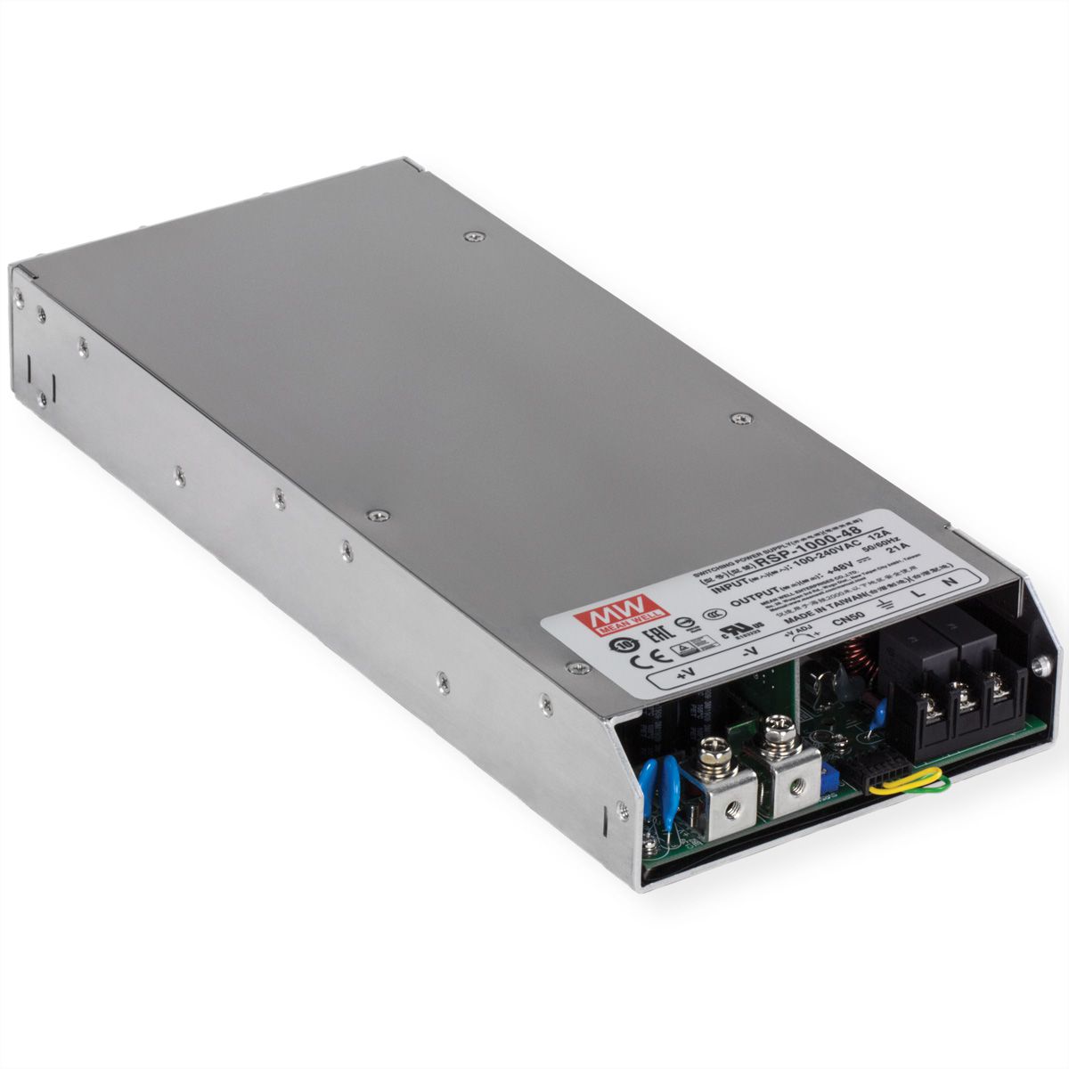 TRENDnet TI-RSP100048 Industriële voeding 1000W, 48V DC, 21A AC naar DC, PFC-functie