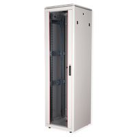 ROLINE 19-inch Network Cabinet Pro 42 U, 600x600 WxD glass door grey