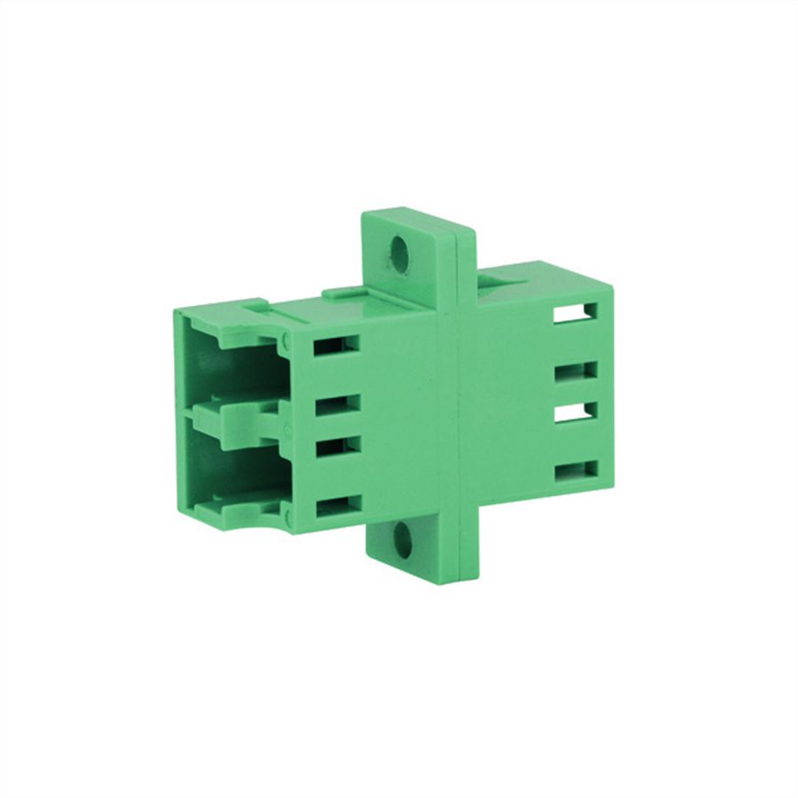 TELEGÄRTNER  LC/APC Duplex adaptor, Singlemode, cramic sleeve, plastic housing, green, Z77