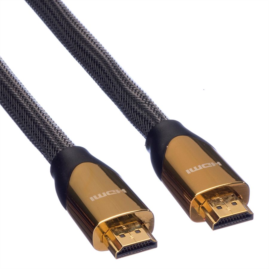 ROLINE PREMIUM HDMI Ultra HD Kabel met Ethernet, M/M, zwart, 2 m
