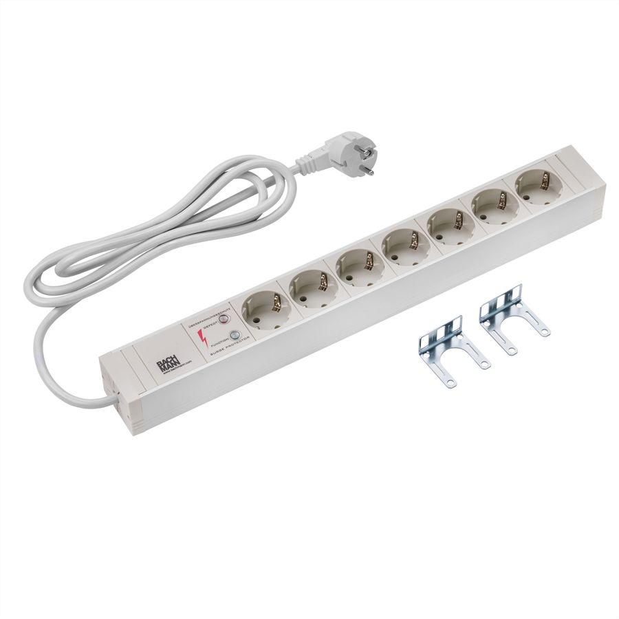 BACHMANN BASIC 19z PVC 7xCEE7/3 1xSPD, 2m CEE7/7