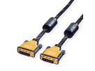 ROLINE GOLD Monitor kabel DVI, M/M, (24+1) dual link, 5 m