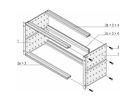 SCHROFF EuropacPRO 19" moduledrager voor backplane, zwaar, retrofit afscherming, 6 HE, 175 mm