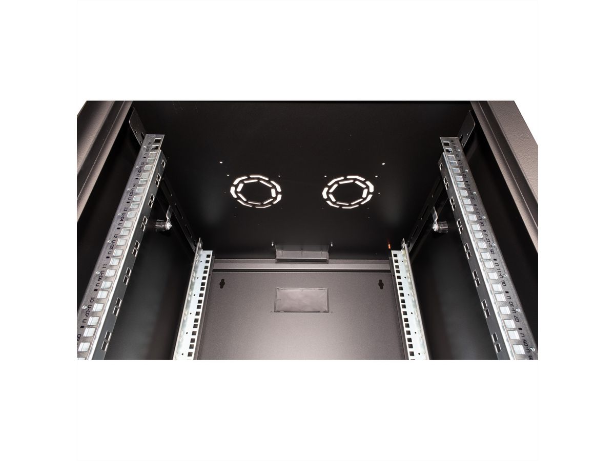 ROLINE 19-inch wandbehuizing Pro 16 U, 600x600 BxD zwart