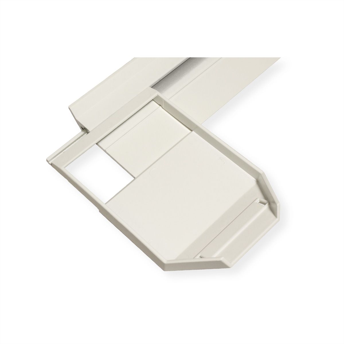 BACHMANN DESK2 concealed cable routing, white