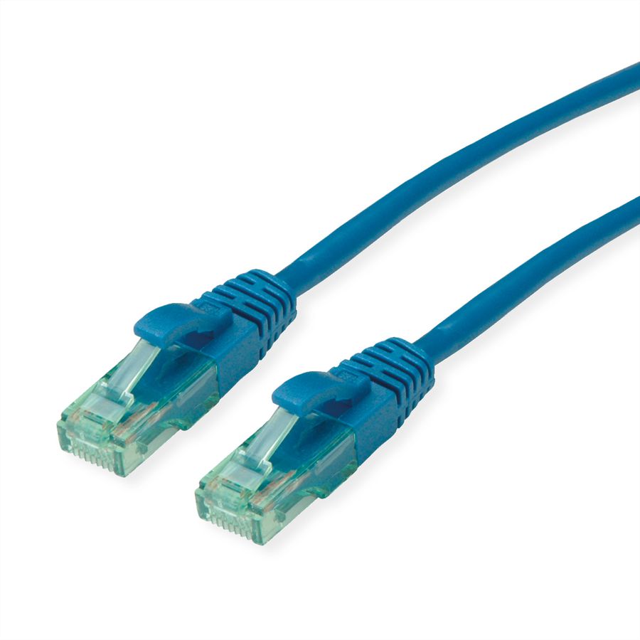 ROLINE RM Patchkabel Cat.6A UTP, blauw, 0,3 m
