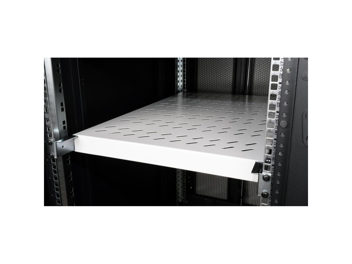 ROLINE 19-inch plank 1 U, 770 mm diep 50 kg grijs
