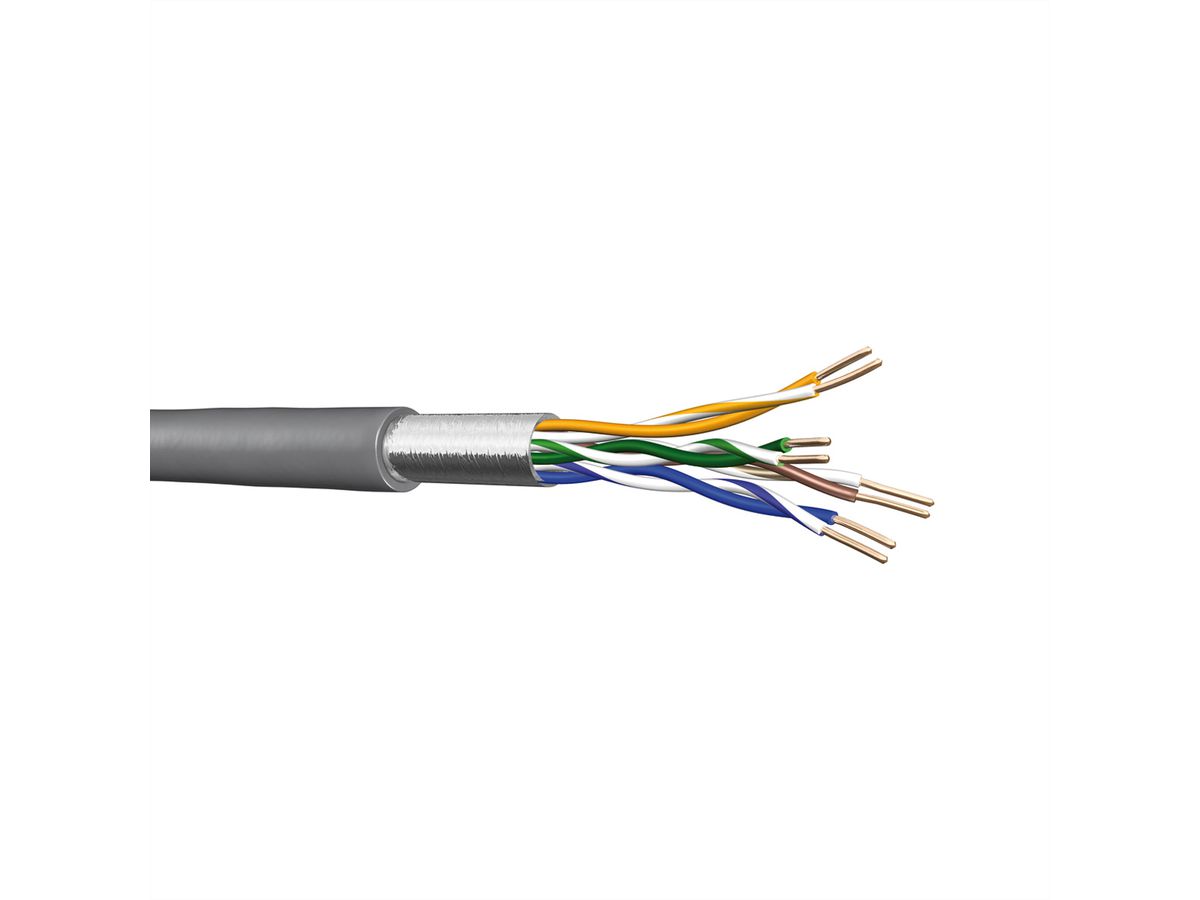 DRAKA UC300 S24 F/UTP-Kabel H AWG 24, grijs, 500m, Haspel