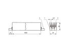 SCHROFF Busbar With FASTON Connections, 3 Pole, E-Cu tin-Plated